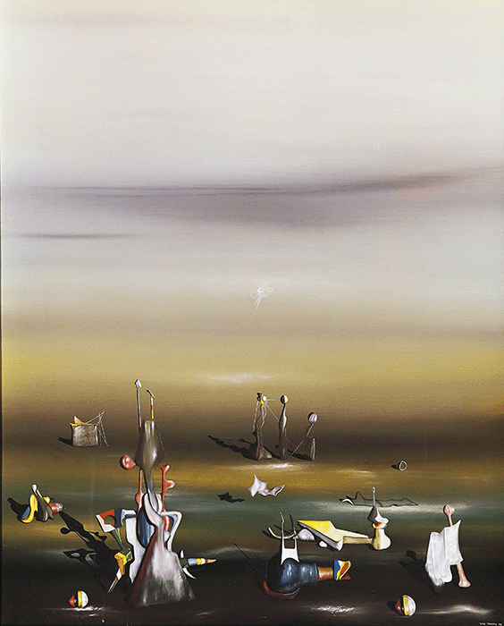 Yves Tanguy, Time and Time Again, 1942, Museo Thyssen-Bornemisza, Madrid. Image: © NPL - DeA Picture Library / Bridgeman Images, Artwork: © ADAGP, Paris and DACS, London 2022